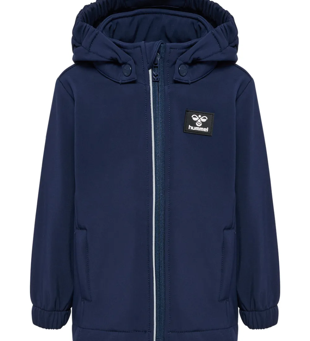 Børn Hummel Softshell|Softshelljakke m. Fleece - hmlMars - Black Iris