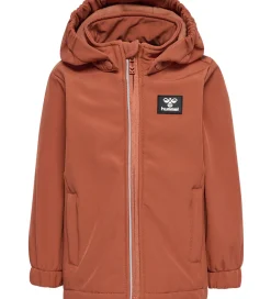 Børn Hummel Softshell|Softshelljakke m. Fleece - hmlMars - Copper Brown