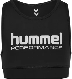 Børn Hummel T-Shirts Og Toppe|Træning Og Gymnastik>Sportstop - HmlJr Pulse - Sort m. Logo
