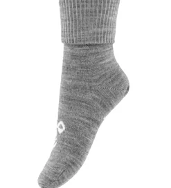 Børn Hummel Strømper|Unisex-Tøj|Strømper - HmlMini - 2-pak - Grey Melange/ Twillight Mauv