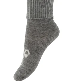 Børn Hummel Strømper|Unisex-Tøj|Strømper - HmlMini - 2-pak - Uld - Dress Blues/ Grey Mela