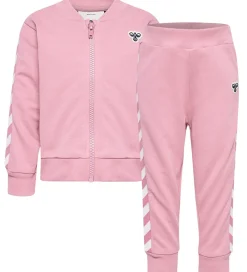 Børn Hummel Træningssæt|Træning Og Gymnastik>Sweatsæt - hmlMini - Pink Nectar