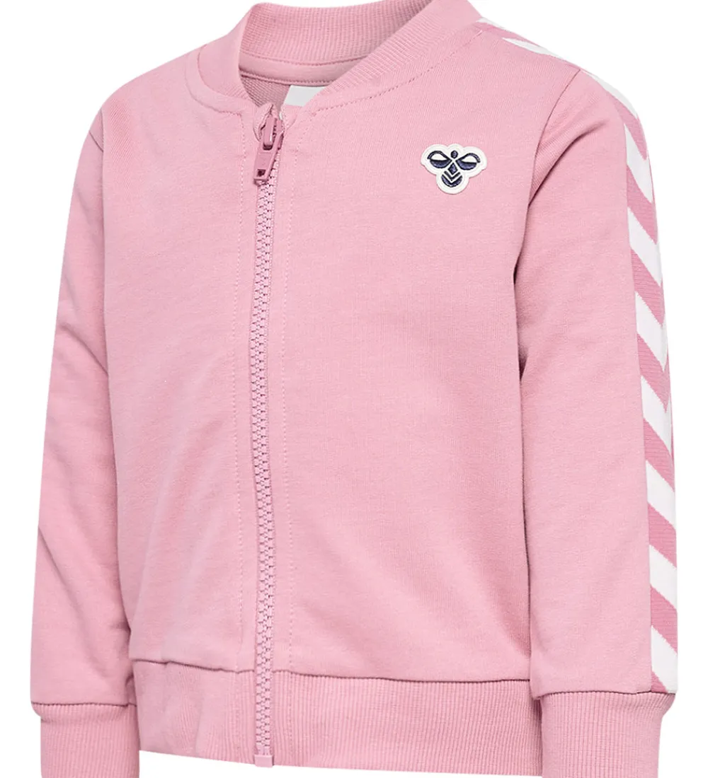Børn Hummel Træningssæt|Træning Og Gymnastik>Sweatsæt - hmlMini - Pink Nectar