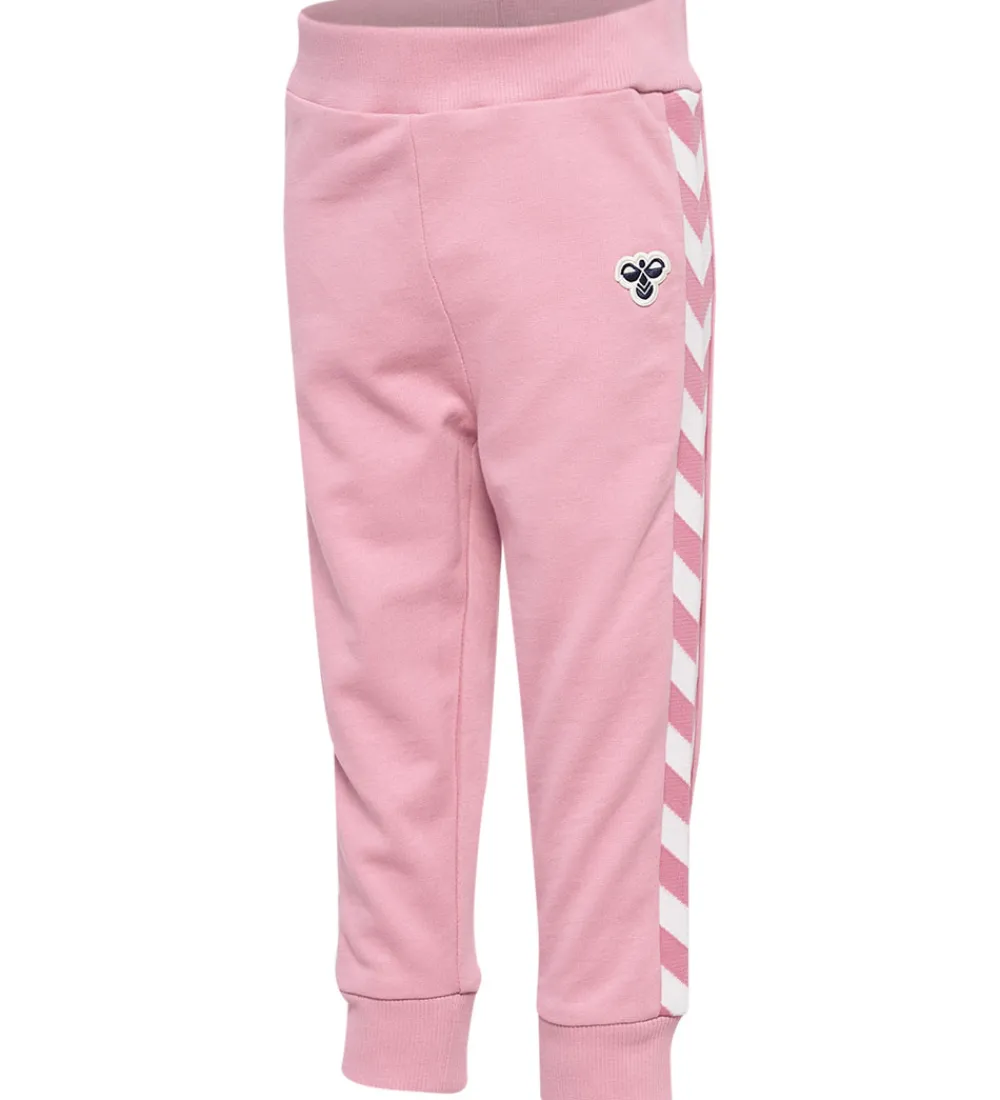 Børn Hummel Træningssæt|Træning Og Gymnastik>Sweatsæt - hmlMini - Pink Nectar