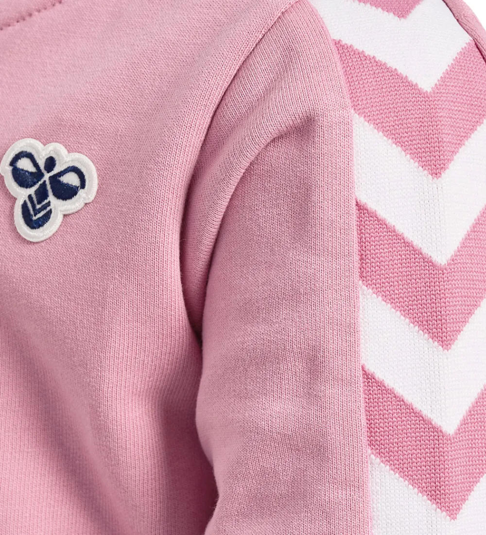 Børn Hummel Træningssæt|Træning Og Gymnastik>Sweatsæt - hmlMini - Pink Nectar