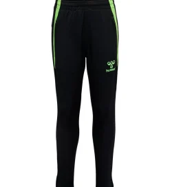 Hummel Træningsbukser|Træning Og Gymnastik|Træningsbukser - hmlLead - Black/Green Gecko