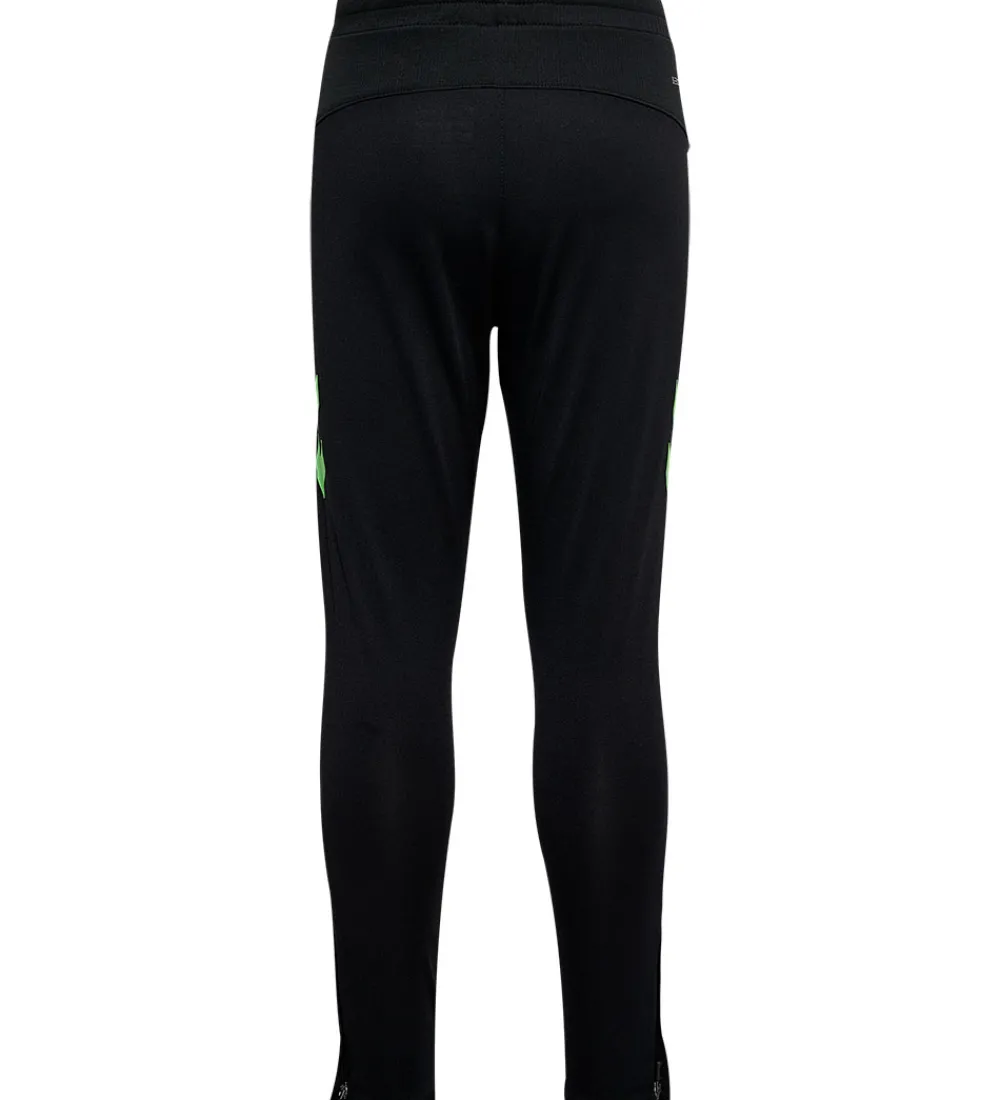 Hummel Træningsbukser|Træning Og Gymnastik|Træningsbukser - hmlLead - Black/Green Gecko