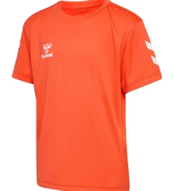 Børn Hummel Træningssæt|Træning Og Gymnastik>Træningssæt - HmlLogo - Nasturtium/Dark Denim