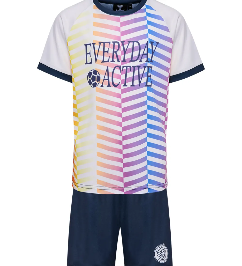 Børn Hummel Træningssæt|Træning Og Gymnastik>Træningssæt - hmlShimmer - Dress Blues/White