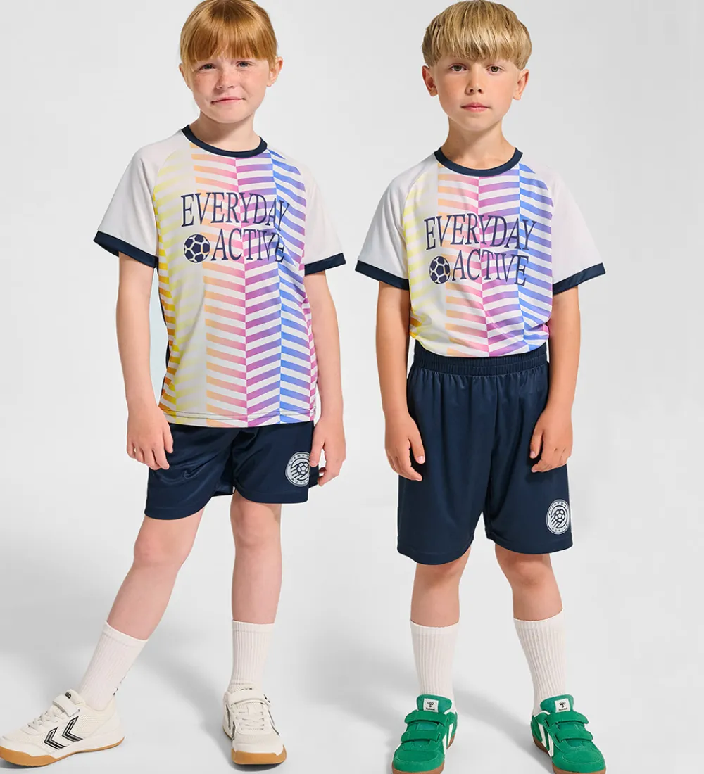 Børn Hummel Træningssæt|Træning Og Gymnastik>Træningssæt - hmlShimmer - Dress Blues/White