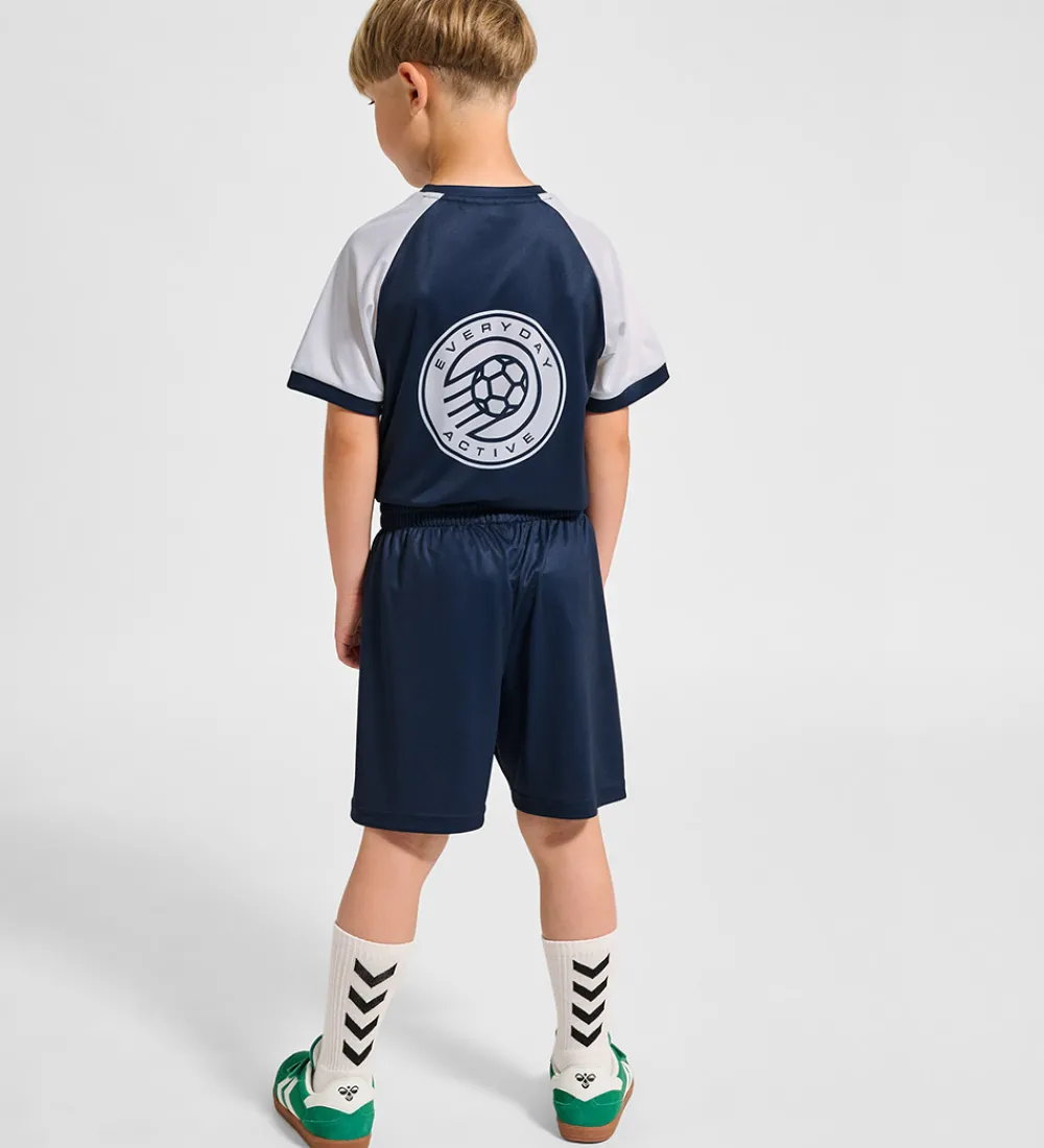 Børn Hummel Træningssæt|Træning Og Gymnastik>Træningssæt - hmlShimmer - Dress Blues/White