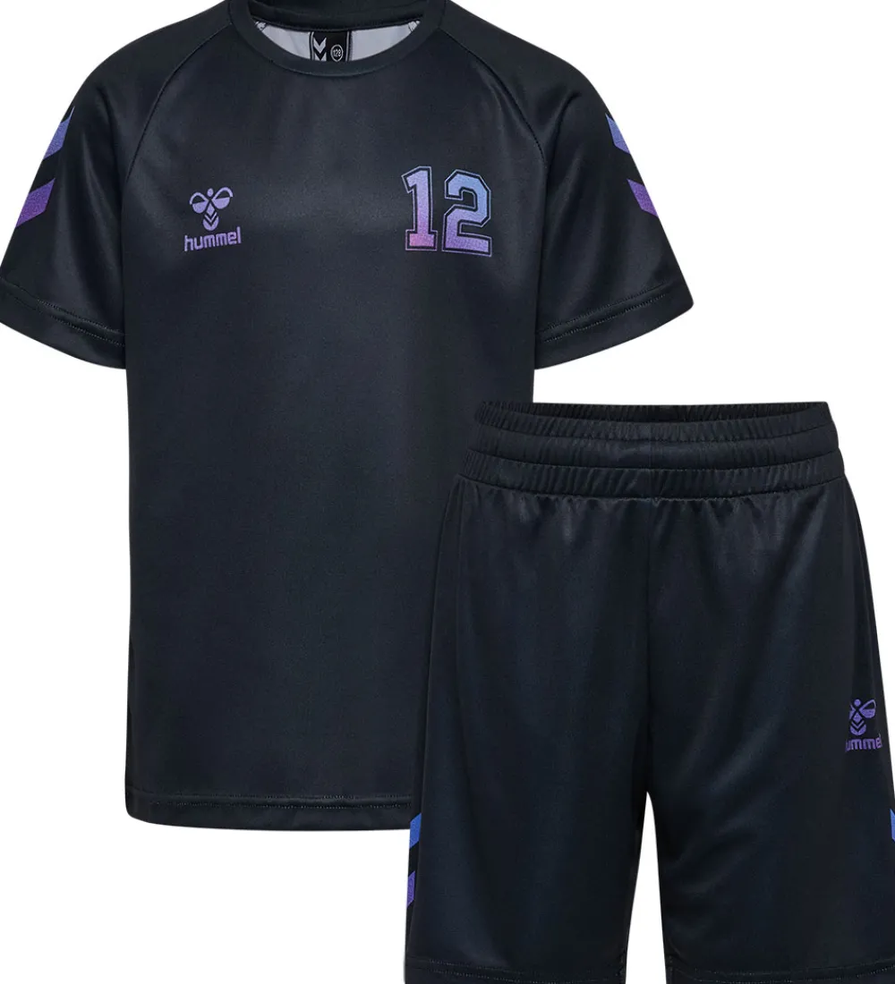 Børn Hummel Træningssæt|Shorts Og Knickers|Træningssæt - HmlShimmer - Black/Cayenne