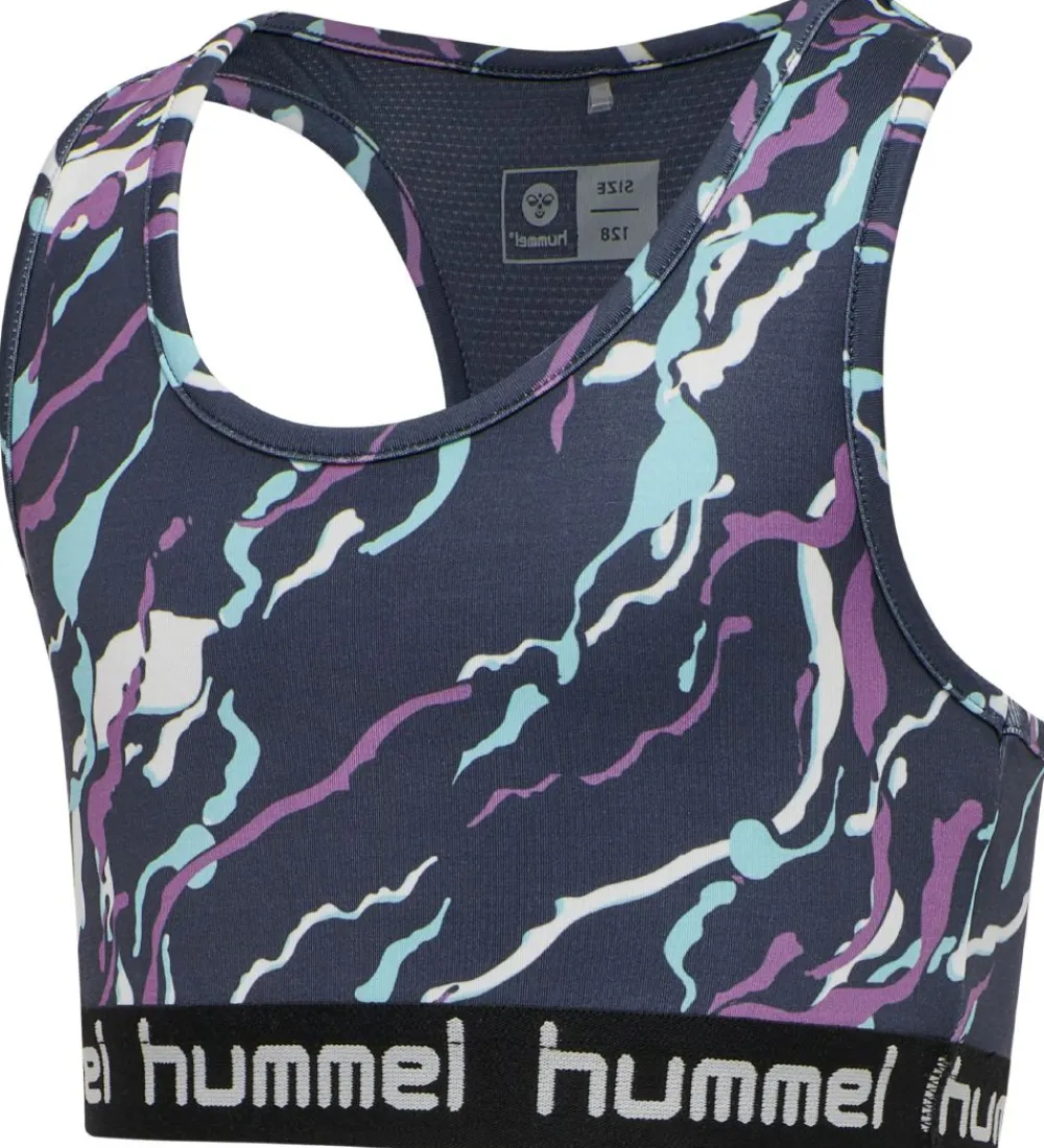 Hummel Gymnastiktøj>Træningstop - hmlMimmi - Mørkegrå m. mønster