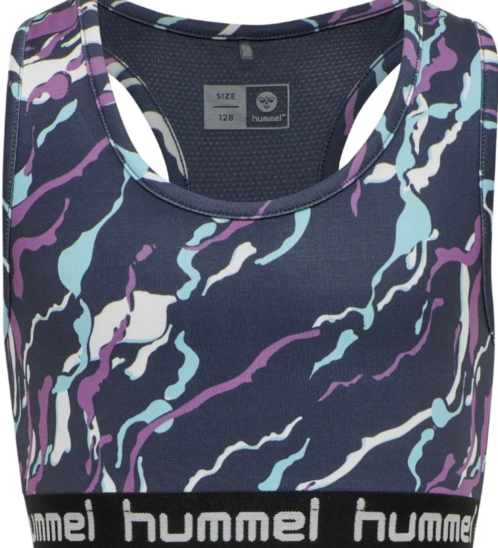 Hummel Gymnastiktøj>Træningstop - hmlMimmi - Mørkegrå m. mønster