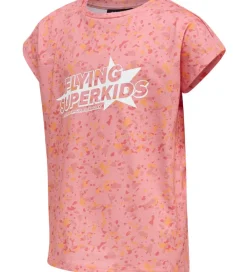 Hummel Gymnastiktøj|T-Shirt - HmlFlying Diez - Rosa/Hvid