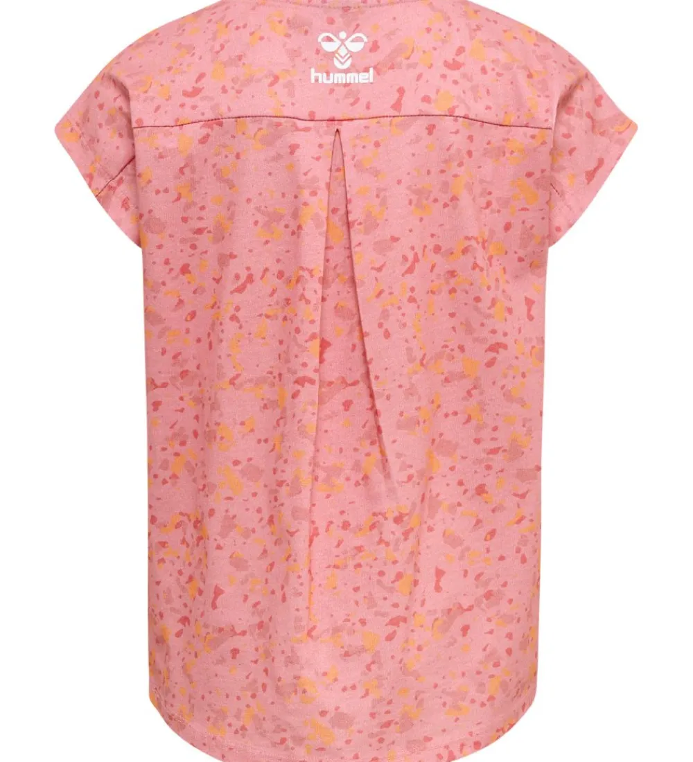 Hummel Gymnastiktøj|T-Shirt - HmlFlying Diez - Rosa/Hvid