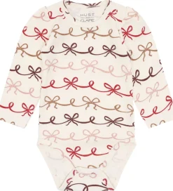 Børn Hust and Claire Bodyer|Body l/æ - Rib - HCBritt - Sugar m. Sløjfer