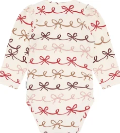 Børn Hust and Claire Bodyer|Body l/æ - Rib - HCBritt - Sugar m. Sløjfer