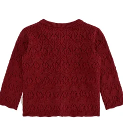 Børn Hust and Claire Cardigans>Cardigan - Strik - HCCilja - Teaberry m. Hulmøns