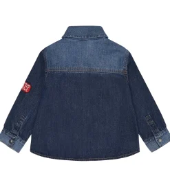 Børn Hust and Claire Skjorter|Denimskjorte - Ravn - Dark blue denim