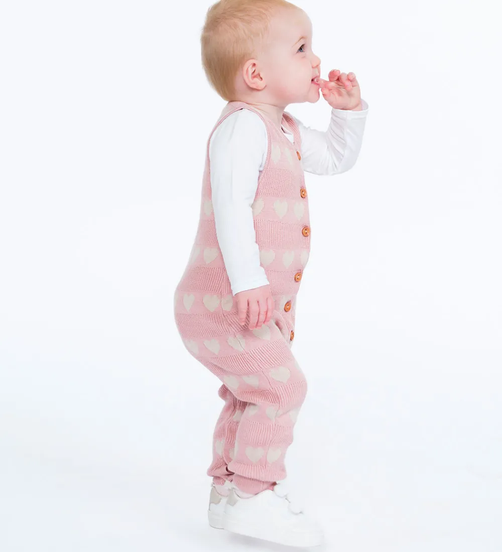 Børn Hust and Claire Heldragter|Heldragt - Strik - Bambus - HCMonly - Dusty Rose