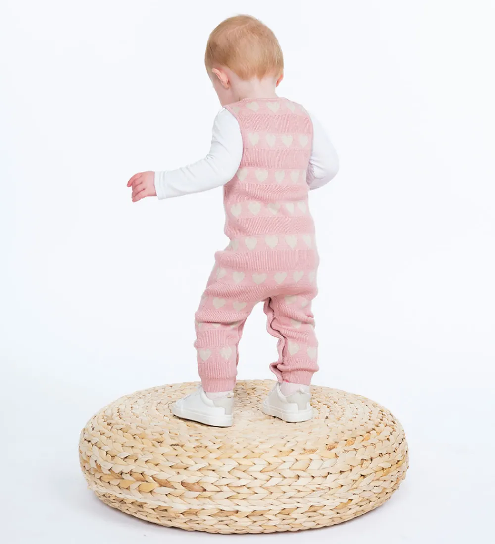 Børn Hust and Claire Heldragter|Heldragt - Strik - Bambus - HCMonly - Dusty Rose