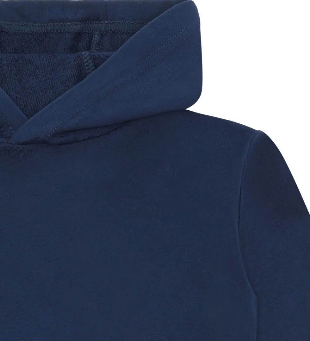 Børn Hust and Claire Hættetrøjer>Hættetrøje - Bambus - Stinus - Blues