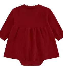 Børn Hust and Claire Kjoler>Kjolebody - Strik - HCKlara - Teaberry m. Hjerte