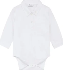 Børn Hust and Claire Bodyer>Skjortebody l/æ - HCBasil - Hvid