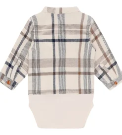 Børn Hust and Claire Bodyer>Skjortebody l/æ - HCBertil - Kit m. Tern