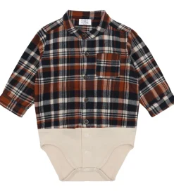 Børn Hust and Claire Skjorter>Skjortebody - HCBertil - More Navy m. Tern