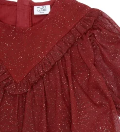 Børn Hust and Claire Kjoler|Juletøj|Tylkjole - HCKaroline - Teaberry m. Guldglimmer