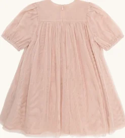 Børn Hust and Claire Kjoler|Juletøj>Tylkjole - HCKaroline - Dusty Rose m. Guldglimme