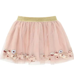 Børn Hust and Claire Nederdele>Tylnederdel - HCNinna - Rugby Tan m. Teselskab