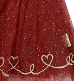 Børn Hust and Claire Nederdele|Juletøj|Tylnederdel - HCNinna - Teaberry m. Guldglimmer