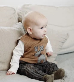 Børn Hust and Claire Veste></noscript>Vest - Strik - HCPerry Deer - Coffee Melange