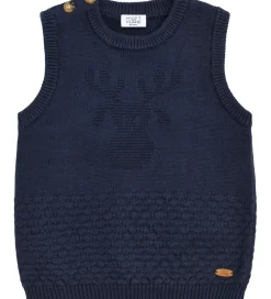 Børn Hust and Claire Veste|Vest - Strik - HCPerry Moose - More Navy