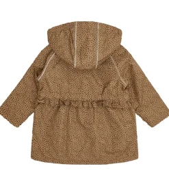 Børn Hust and Claire Vinterjakker|Vinterjakke - HCObia - Wood Smoke m. Leopard