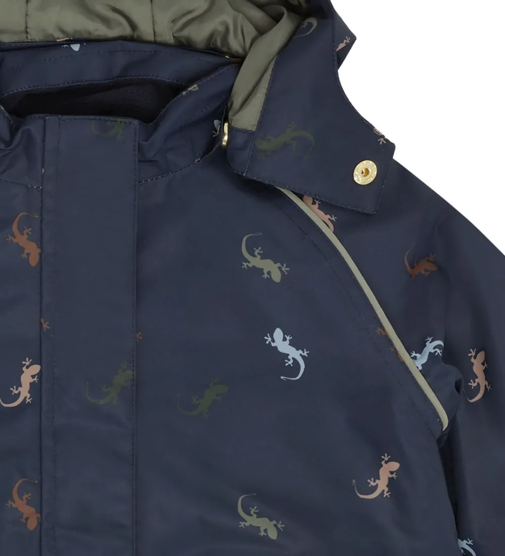 Børn Hust and Claire Vinterjakker|Vinterjakke - HCObi - More Navy m. Firben