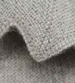 Børn Huttelihut Babyhjelme|Babyhjelm m. Kvast - Alpakauld - Strik - Gråmeleret