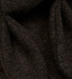 Børn Huttelihut Elefanthuer|Elefanthue - Uld - 2-lags - Mørkebrunmeleret m. Ører