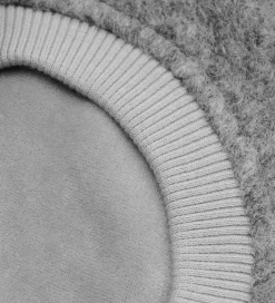 Børn Huttelihut Elefanthuer|Elefanthue - Uld - 2-lags - Grey Melange m. Kvaste