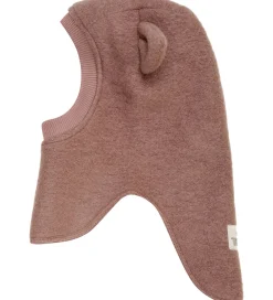 Børn Huttelihut Elefanthuer|Elefanthue - Uld - 2-lags - Burlwood m. Ører