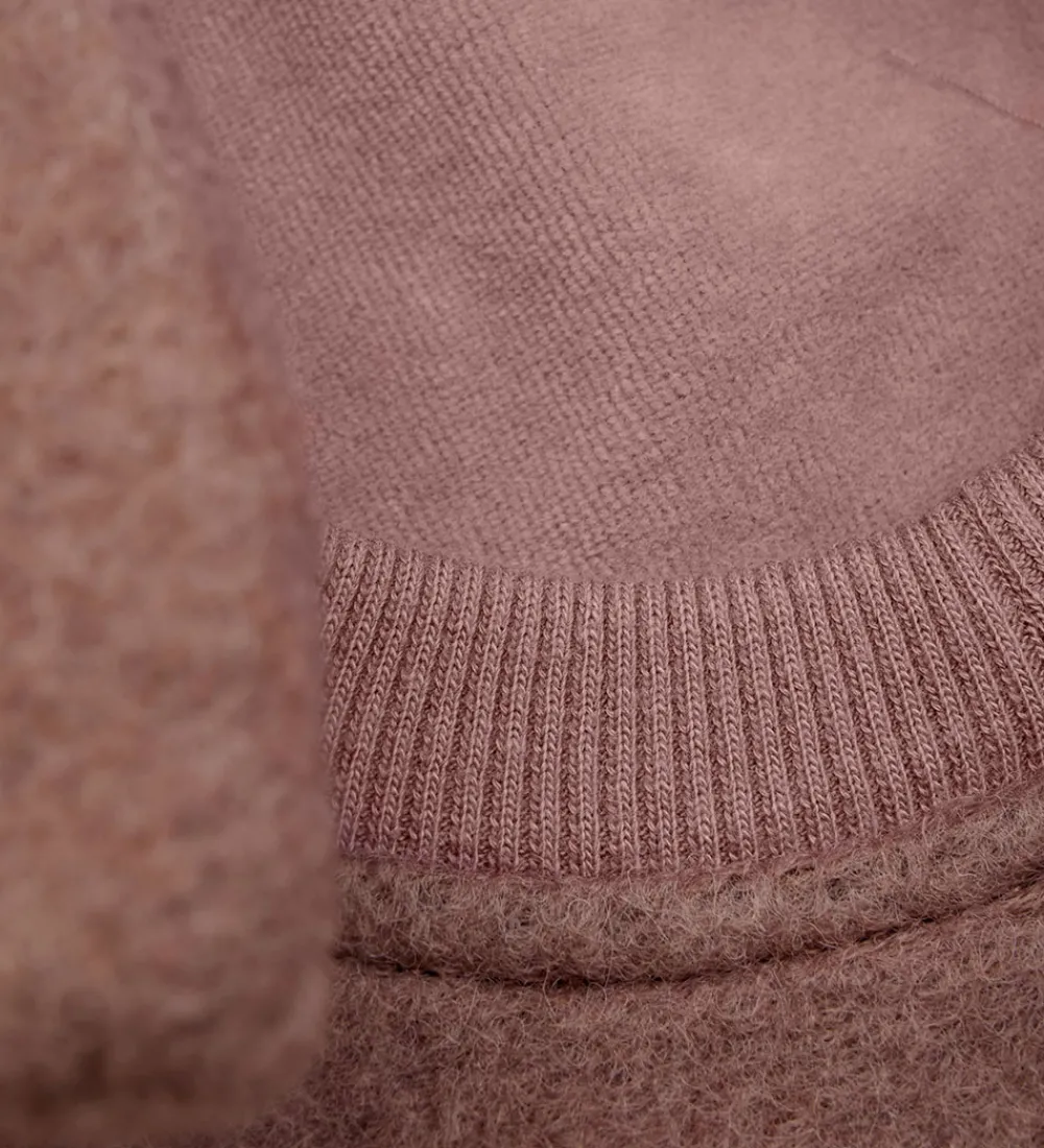 Børn Huttelihut Elefanthuer>Elefanthue - Uld - 2-lags - Burlwood m. Ører