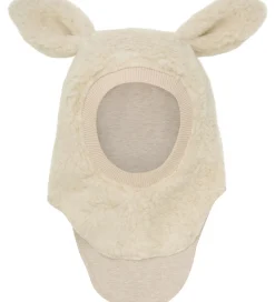 Børn Huttelihut Elefanthuer|Elefanthue - Uld - Teddy - 2-lags - Cement m. Ører