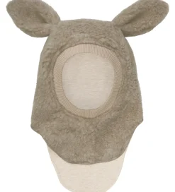 Børn Huttelihut Elefanthuer|Elefanthue - Uld - Teddy - 2-lags - Camel Melange