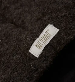 Børn Huttelihut Huer Og Hatte|Babyhjelme></noscript>Hue - Uld - Dark Brown Melange m. Kvast