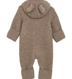 Børn Huttelihut Køredragter>Køredragt - Uldfleece - Savannah Melange m. Ører