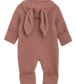 Børn Huttelihut Køredragter|Køredragt - Uldfleece - Burlwood m. Ører