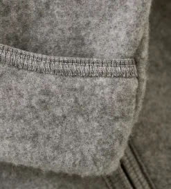 Børn Huttelihut Køredragter|Køredragt - Uldfleece - Medium Grey Melange m. Ører